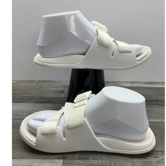 Chaco Chillos Slide Sandals Womens 7 White Adjustable Straps LUVSEAT J107110 - Picture 2 of 7
